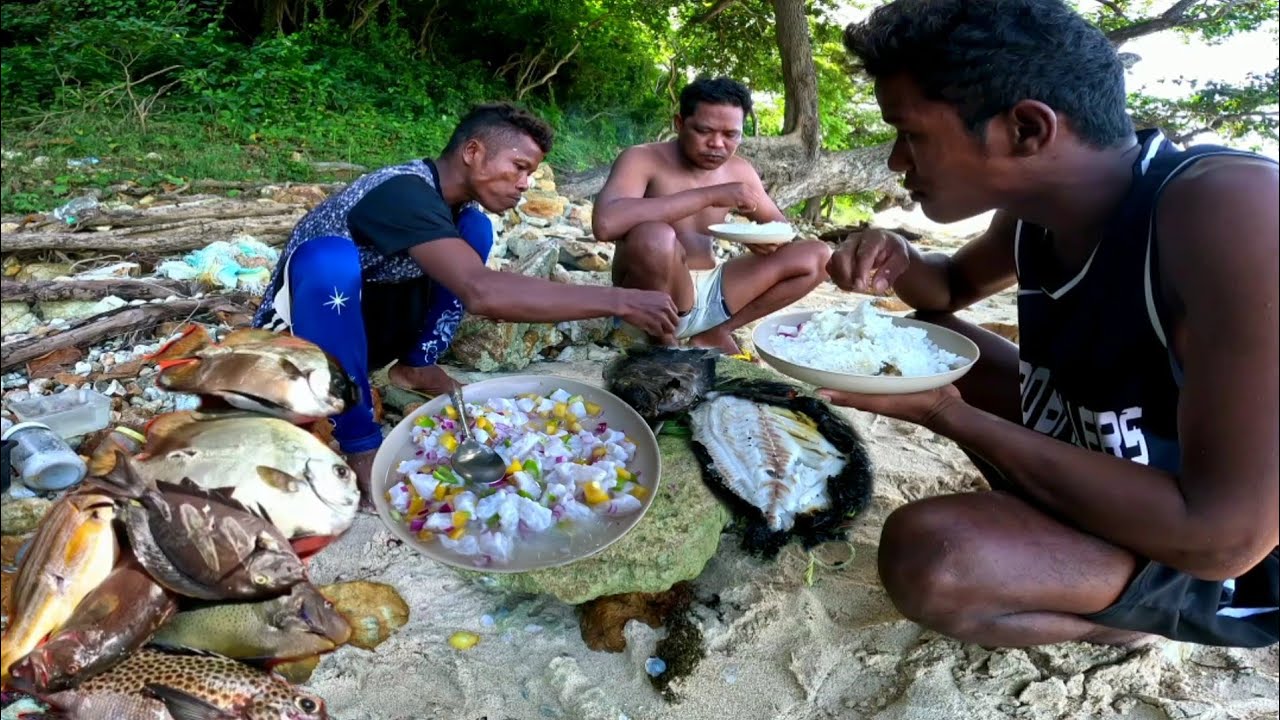 Ang mga sariwang huli😋 luto agad sa tabing dagat | CATCH AND COOK
