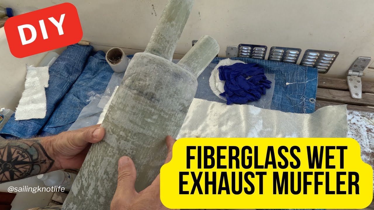 DIY FIBERGLASS WET EXHAUST MUFFLER