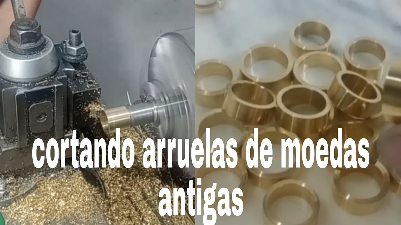 Fazendo os cortes nas arruelas de 25mm