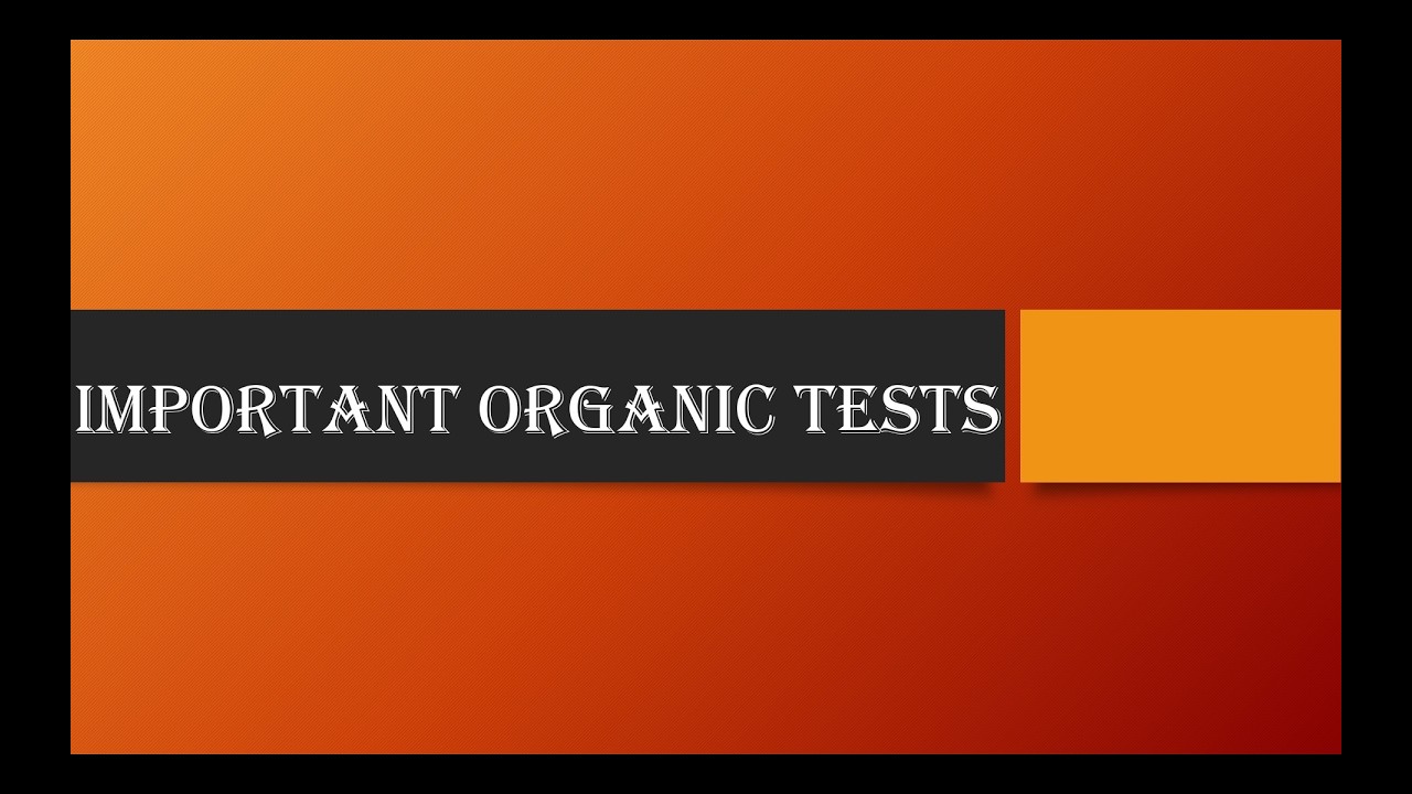 Test for Unsaturation