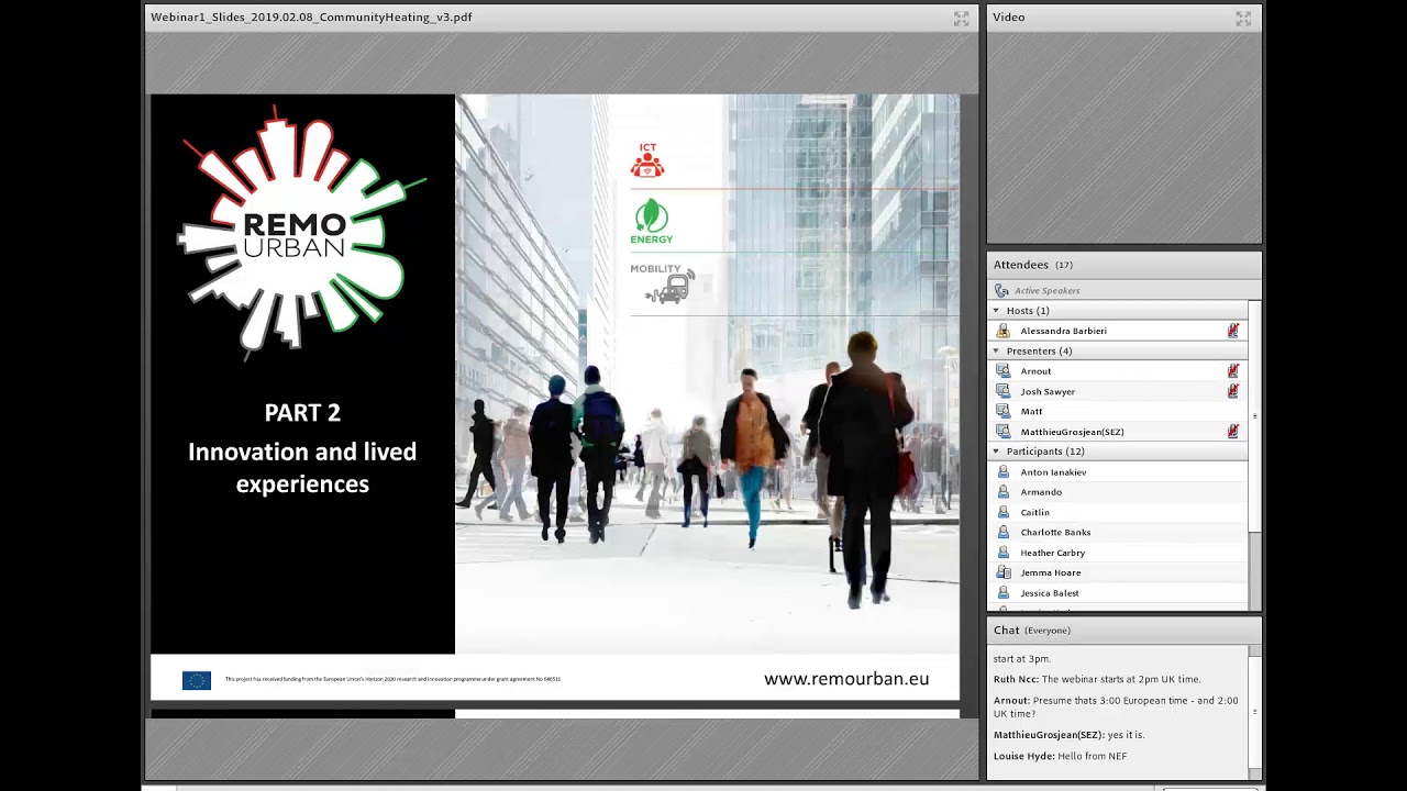 REMOURBAN webinar  