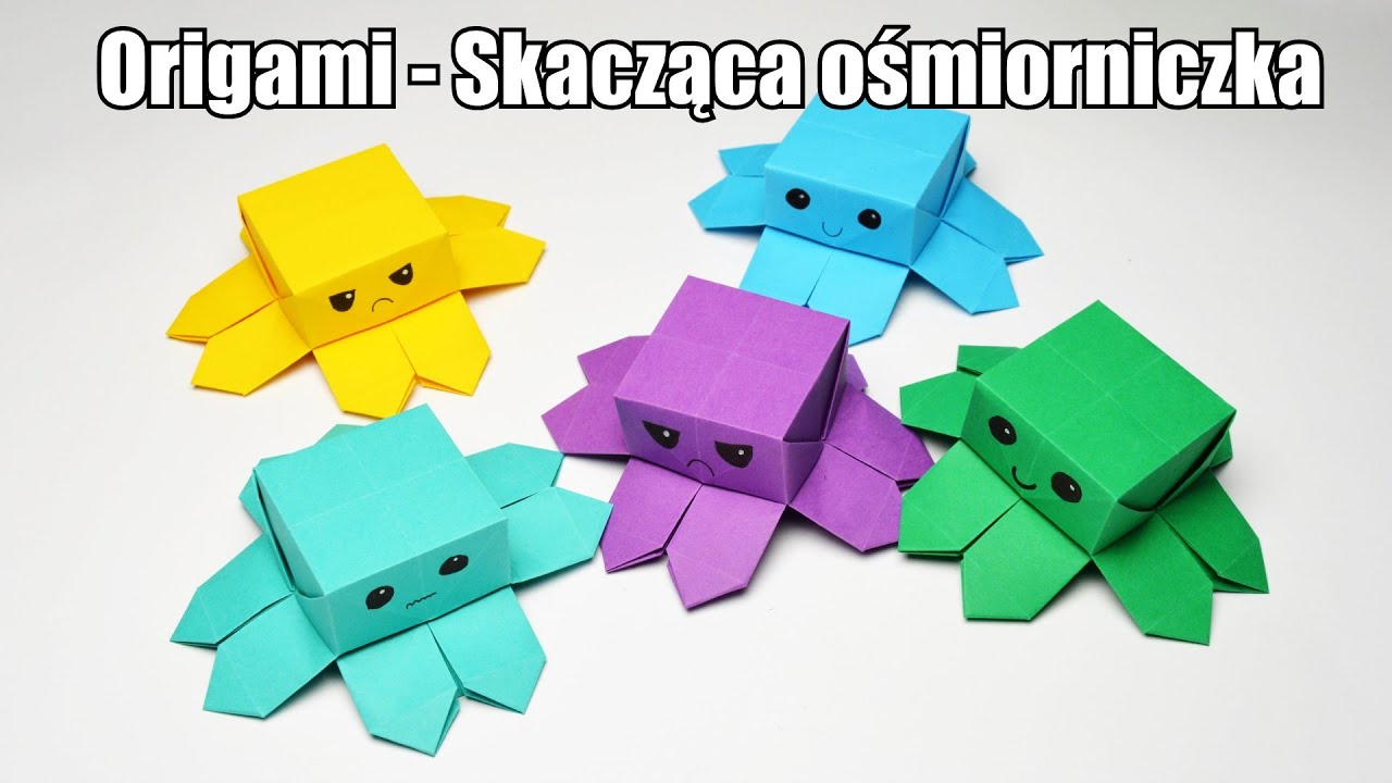 Origami - Skacząca ośmiorniczka