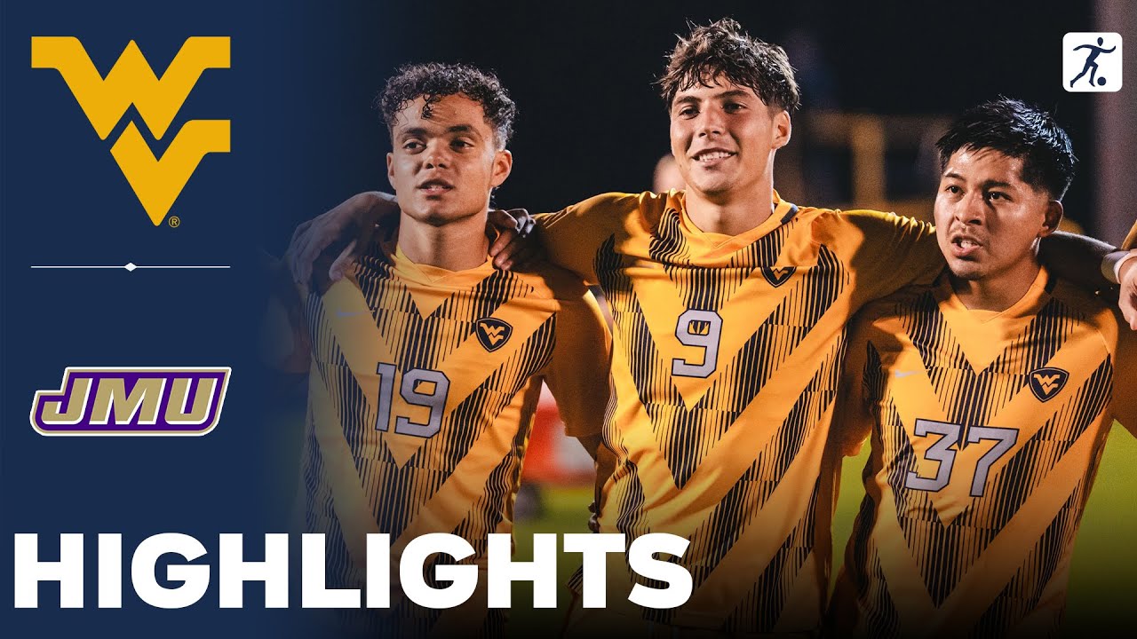 Западная Вирджиния против Джеймса Мэдисона | NCAA College Soccer | Лучшие моменты — 19 сентября 2...