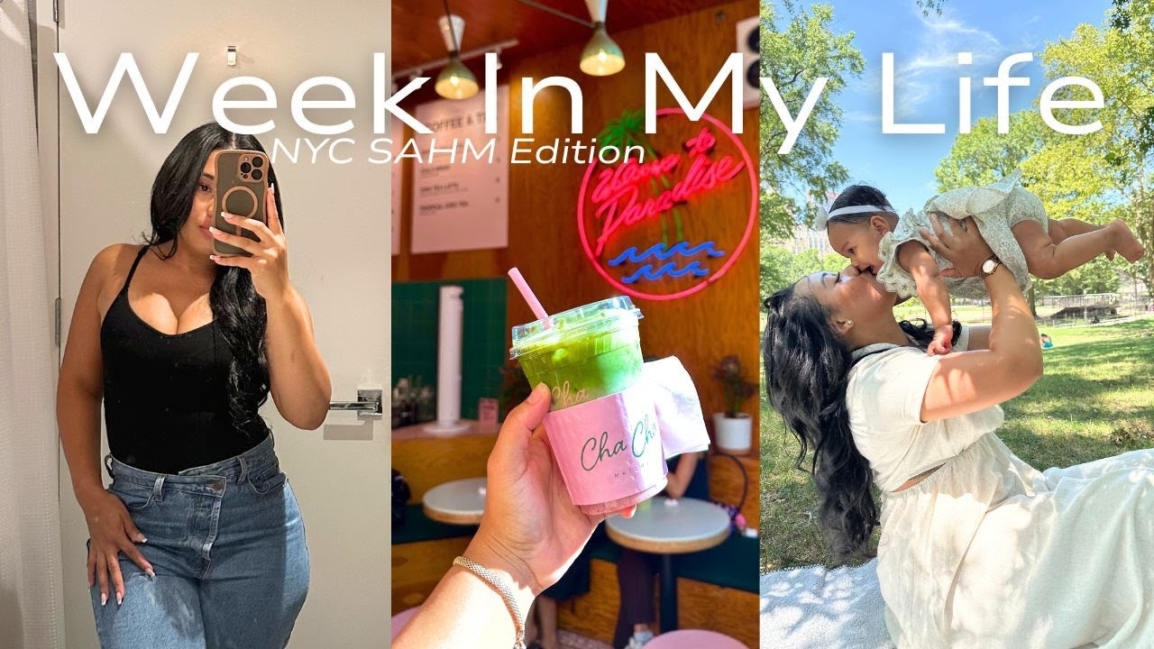 WEEKLY VLOG | SAHM Edition, NYC Summer, New Mom Tips, Postpartum Workouts, Statue of Liberty Tour