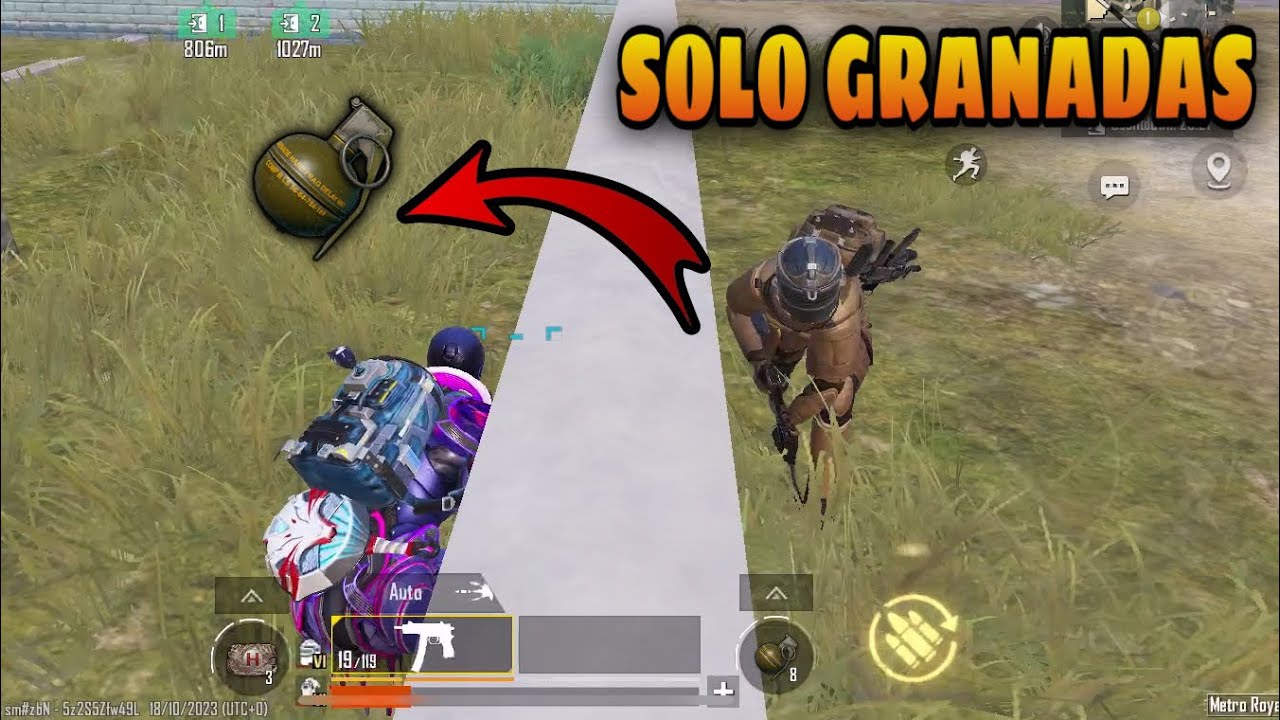 Partida Solo Con Granadas 🔥 | Metro Royale Chapter 16