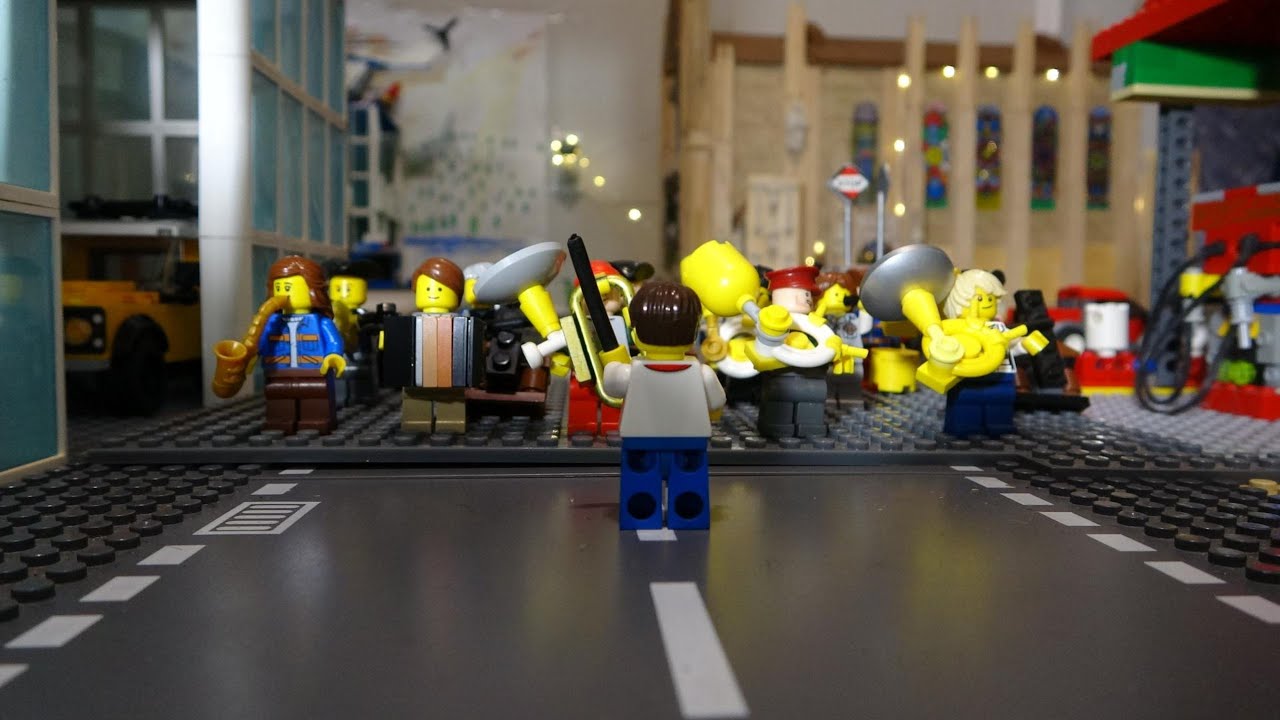 Harry and Bill   The Brickville Music Band with LEGO (Edited by my 15 yr old son)