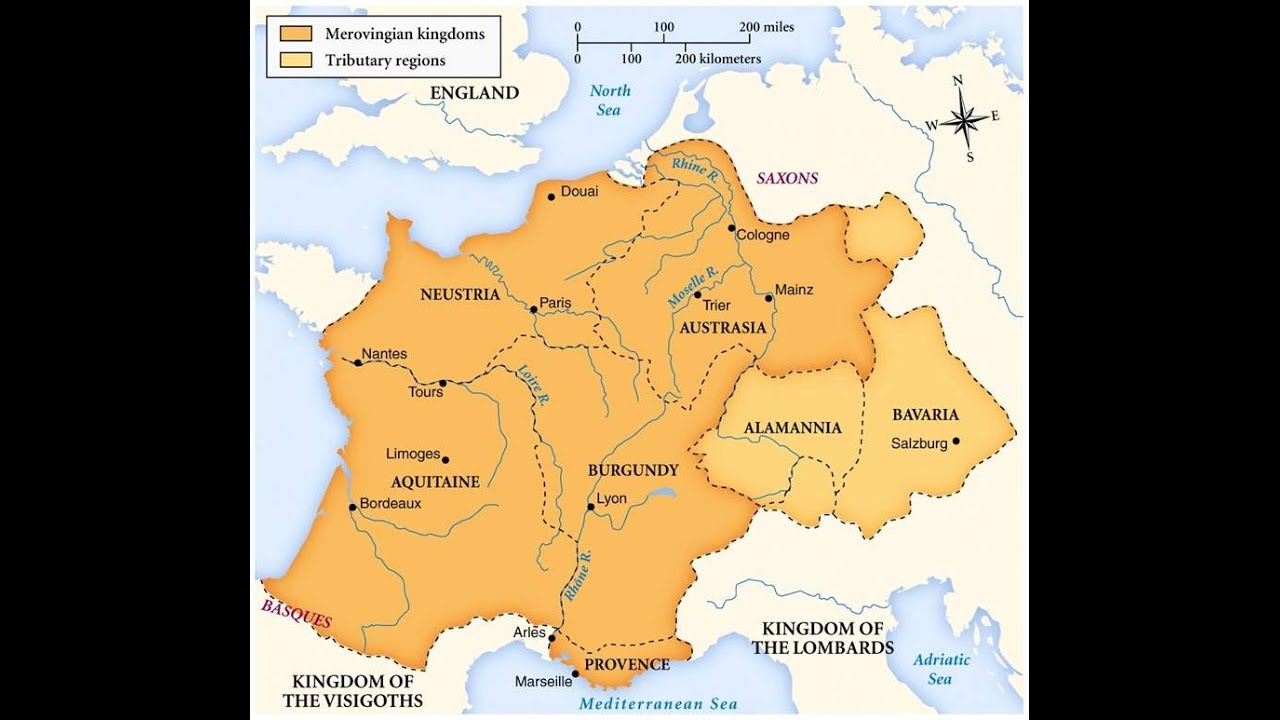 The Merovingian Frankish kingdom