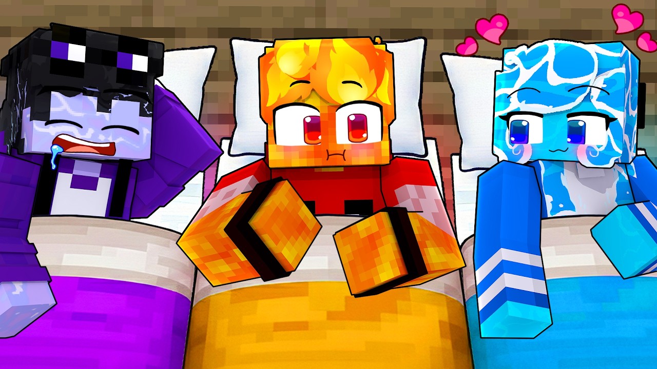 A PRIMEIRA FESTA do PIJAMA de ELEMENTAIS no Minecraft