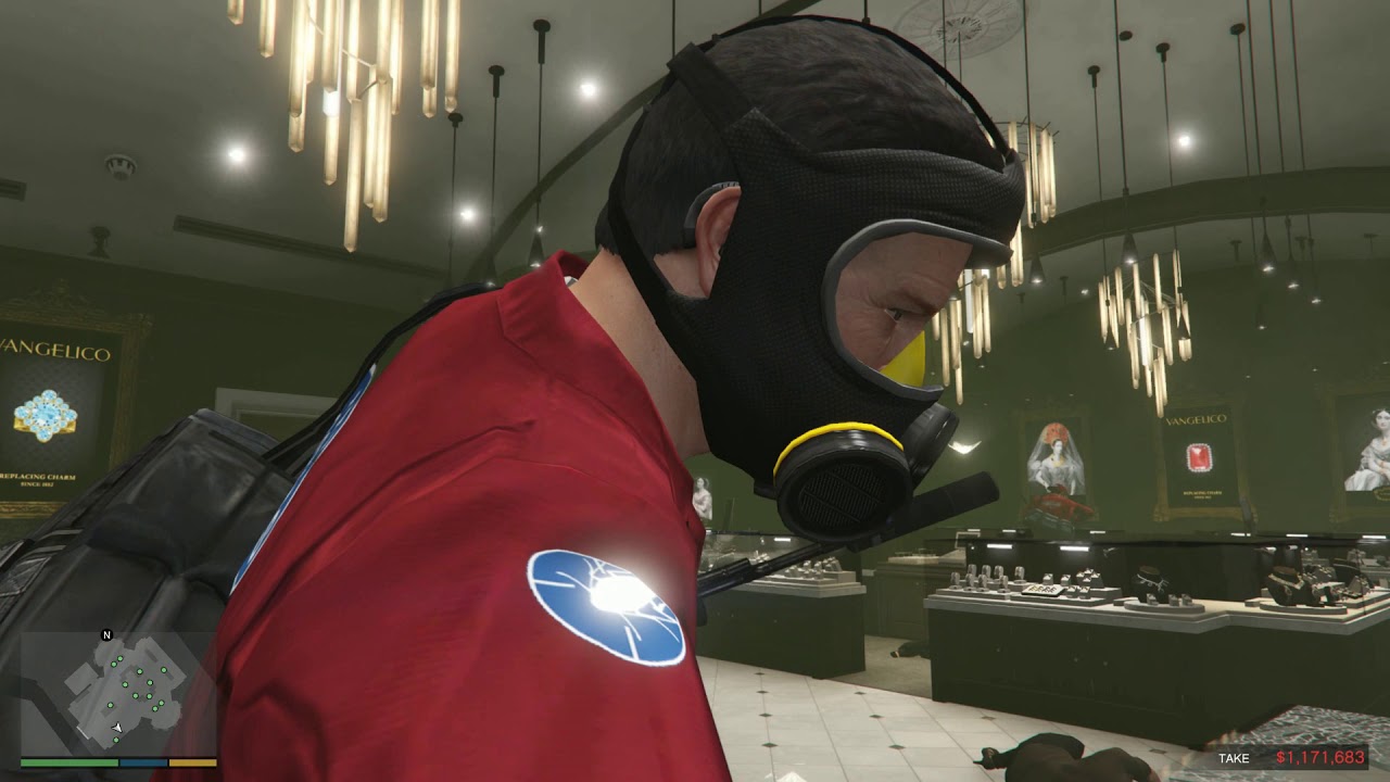 |GTA V|  تختيم مهمة سرقة محل المجوهرات المرحلة النهائية #2