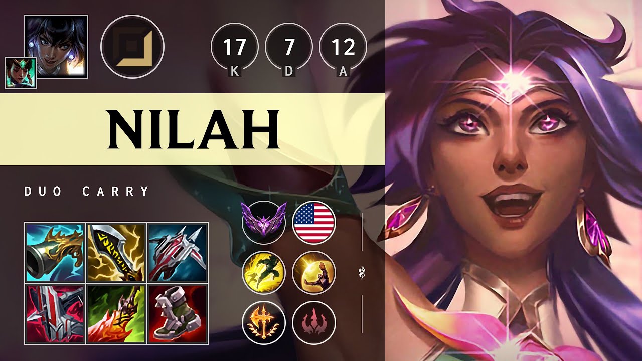 Nilah ADC vs Draven: Legendary - NA Master Patch 14.21