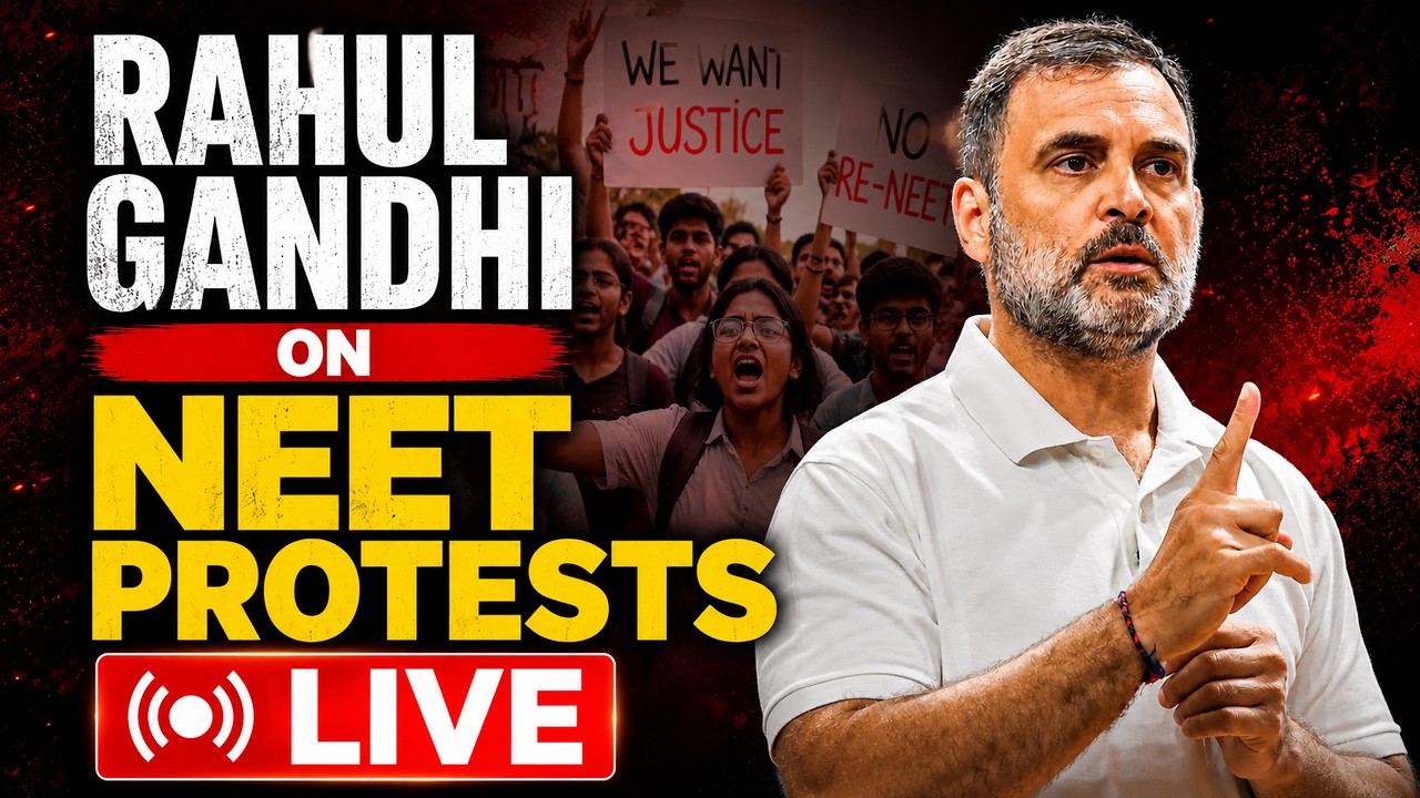 Rahul Gandhi On NEET Protests LIVE | Rahul Gandhi Press Conference LIVE | Congress Protest LIVE