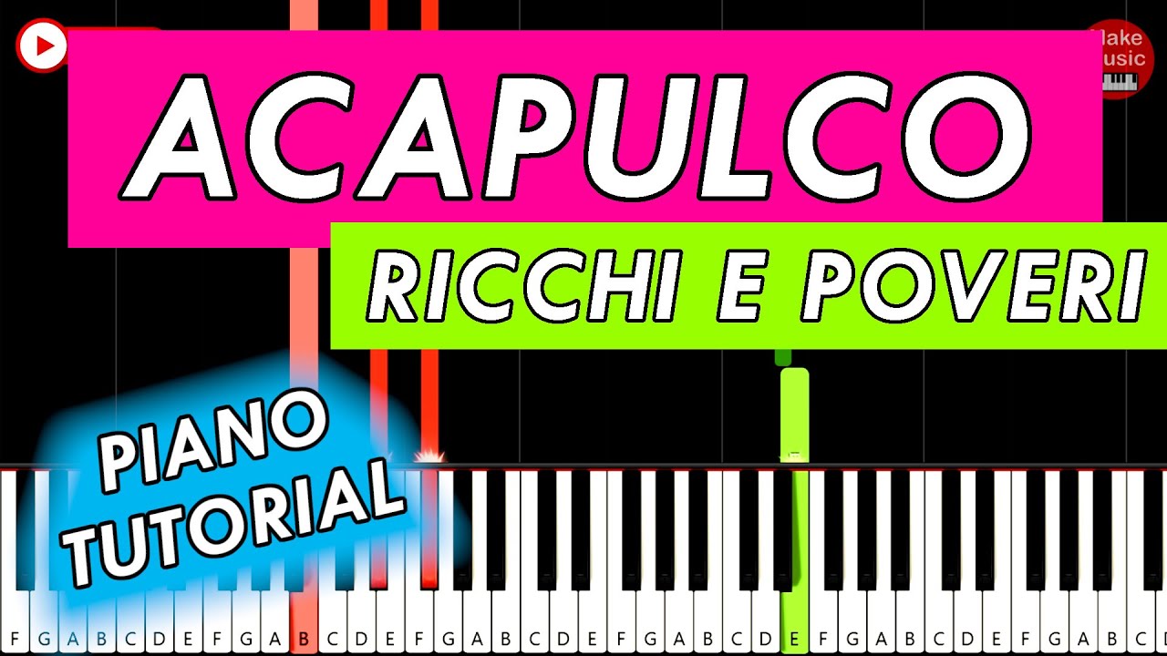 Ricchi E Poveri - Acapulco 🎹 PIANO KEYBOARD TUTORIAL - Italo Disco Piano Cover