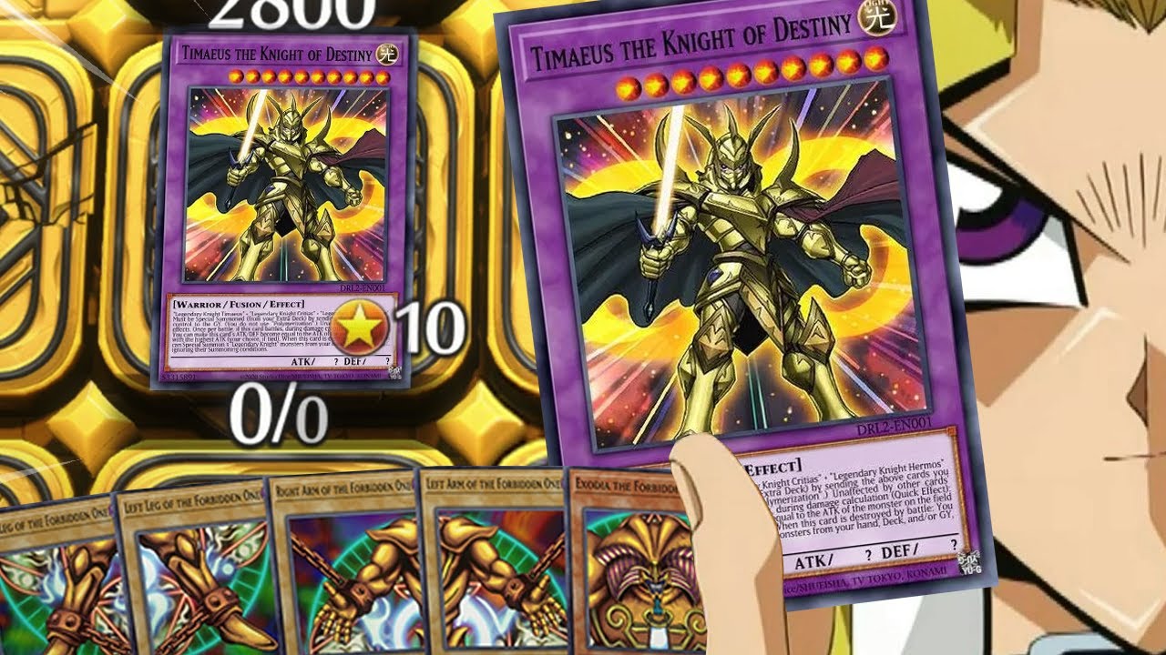 WHEN YOU SUMMON TIMAEUS THE KNIGHT OF DESTINY IN ANIME STYLE AND EXODIA IN ONE TURN