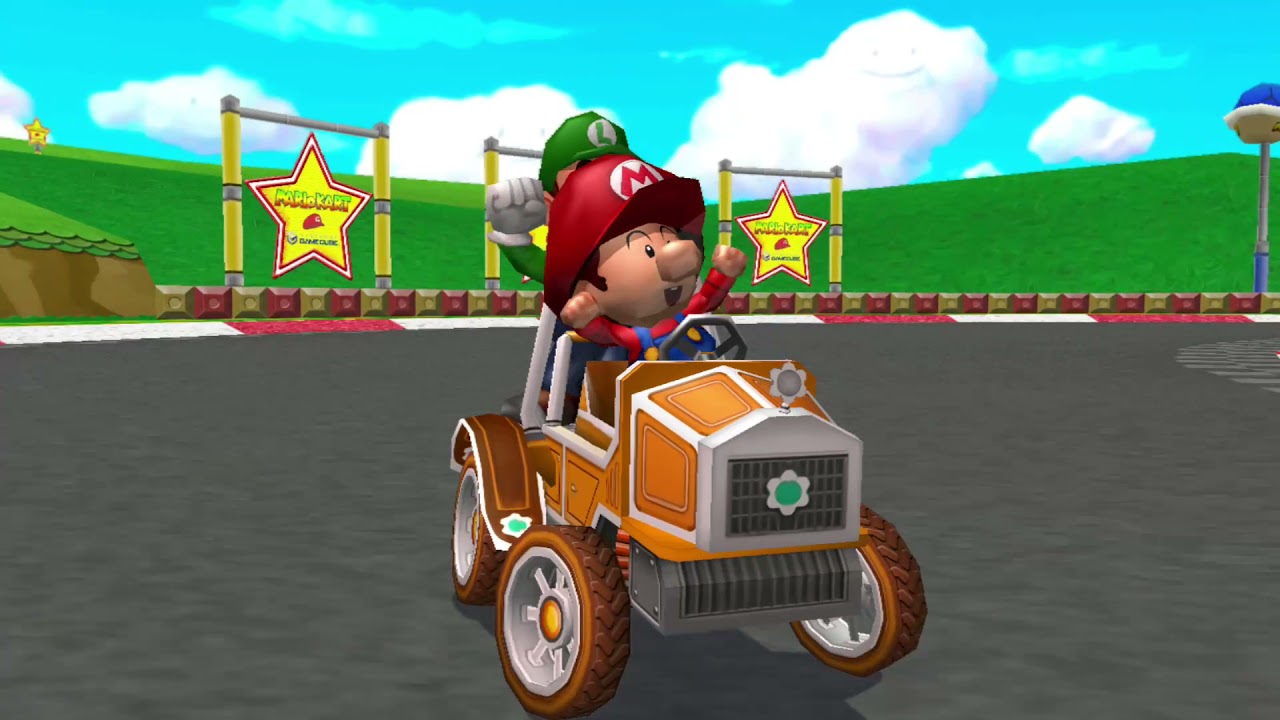 Mario Kart Double Dash - #017 Flower Cup (1 Player 150cc) with Luigi and Baby Mario