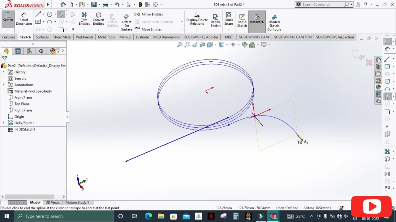 🔥Make a Playing And Jumping Rope in Solidworks 🔥Solidworks Training 👍