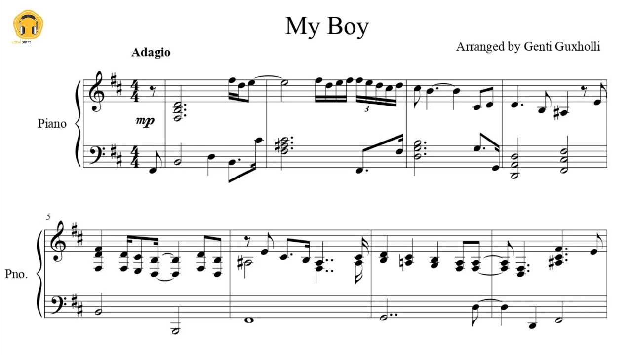My Boy by Billie Eilish (Piano Solo/Sheets)