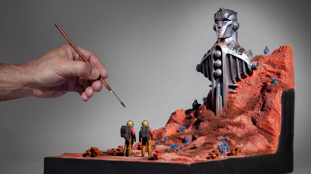 Люди наконец высадились на Марсе и обнаружили... Они были не первыми. | #scalemodel #3dprinting |