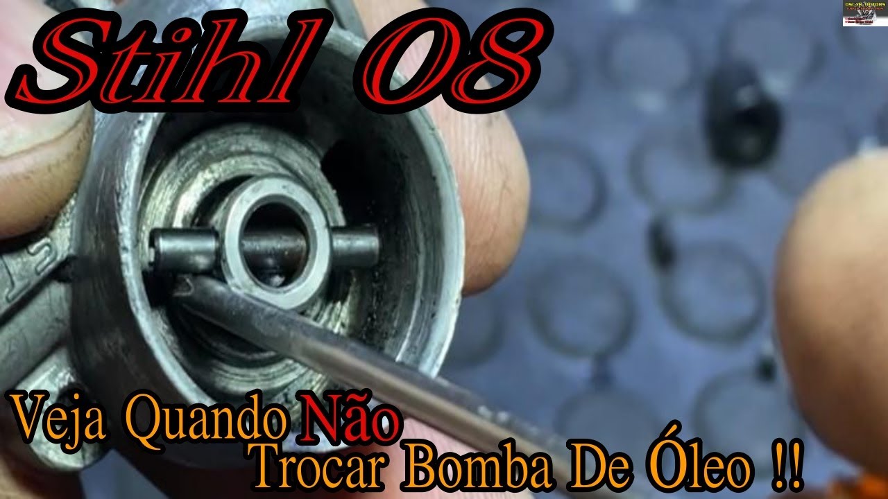 Stihl 08: O Dono Queria Trocar Bomba De Óleo, Será Que Precisa???