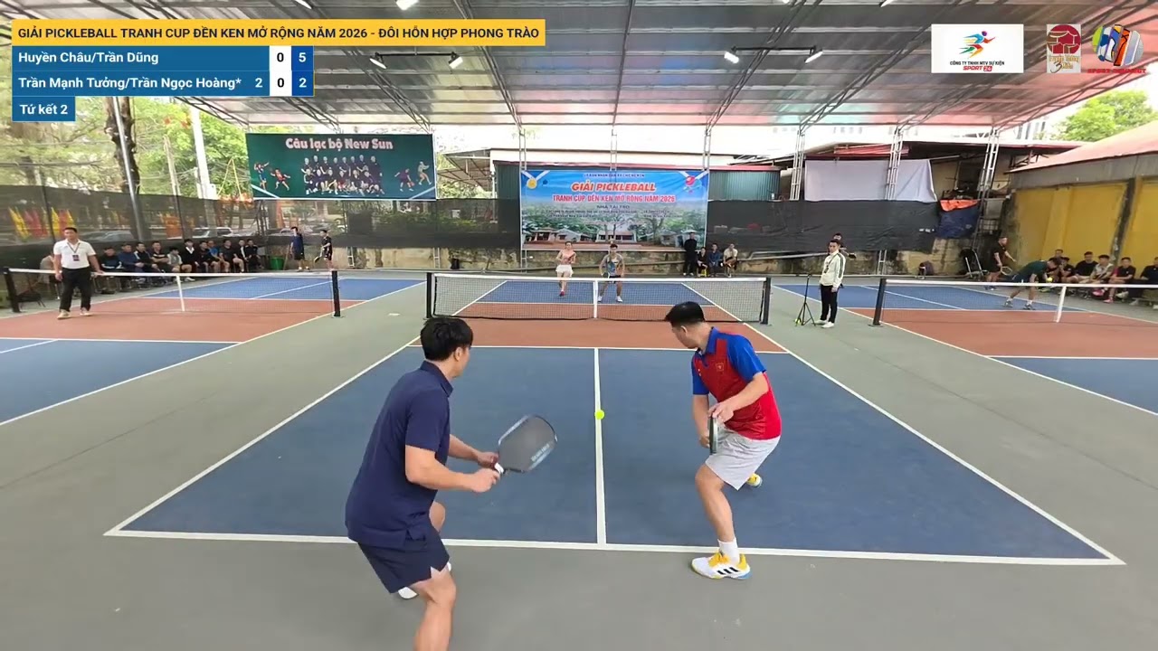 Giải Pickleball Tranh Cup Đền Ken Mở Rộng Năm 2026 - Đôi Hỗn Hợp Phong Trào: V5-B2