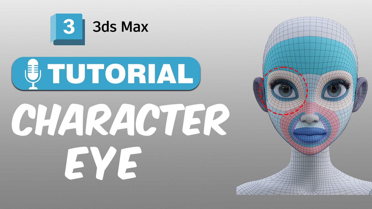 Character eye modeling in 3ds max tutorial in Hindi