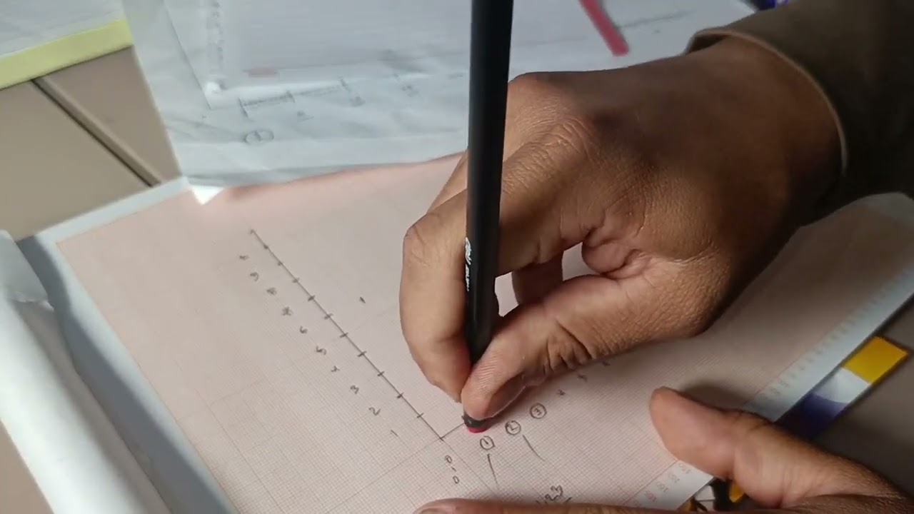 شرح طريقة توزيع أرقام البوينتات على الورقه البيانيه / الطالب مهدي خليل عبدالله علوم الفيزياء الطبية
