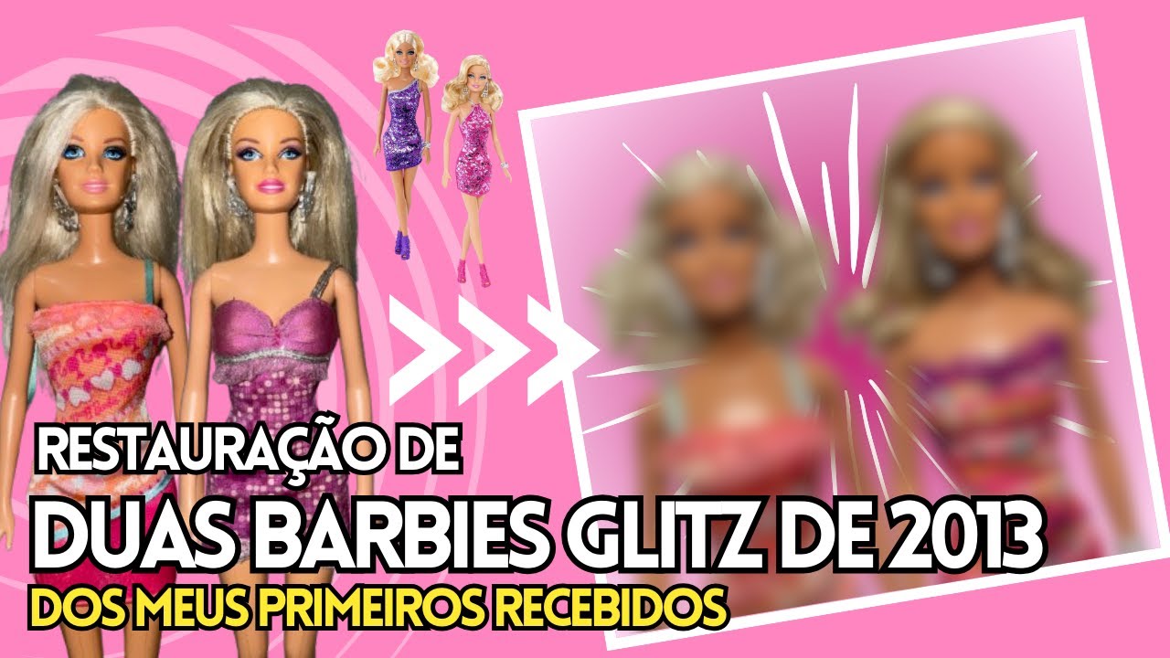 RESTAURAÇÃO DE DUAS BARBIES QUE GANHEI NOS MEUS PRIMEIROS RECEBIDOS