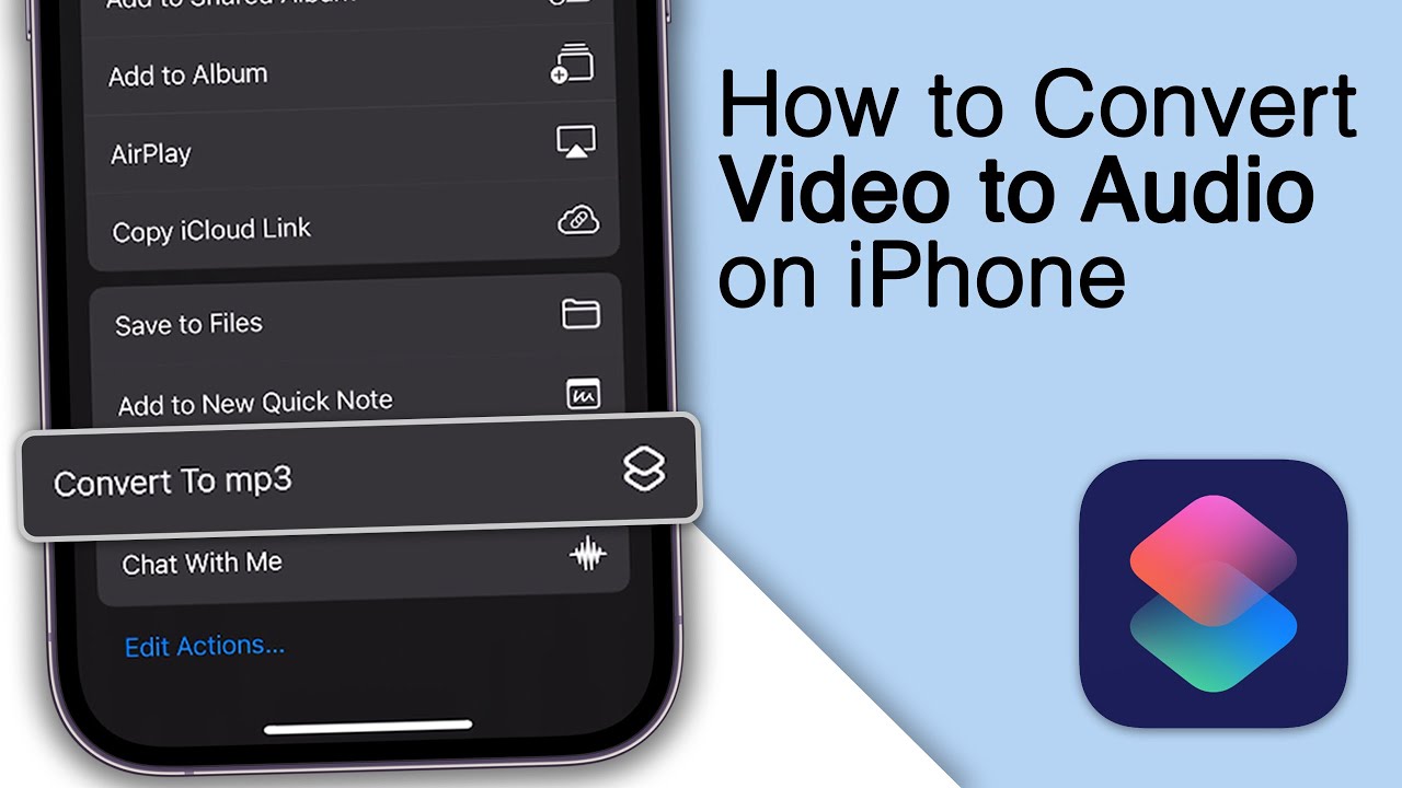 Как конвертировать видео в аудио на iPhone! [mp4 в mp3]