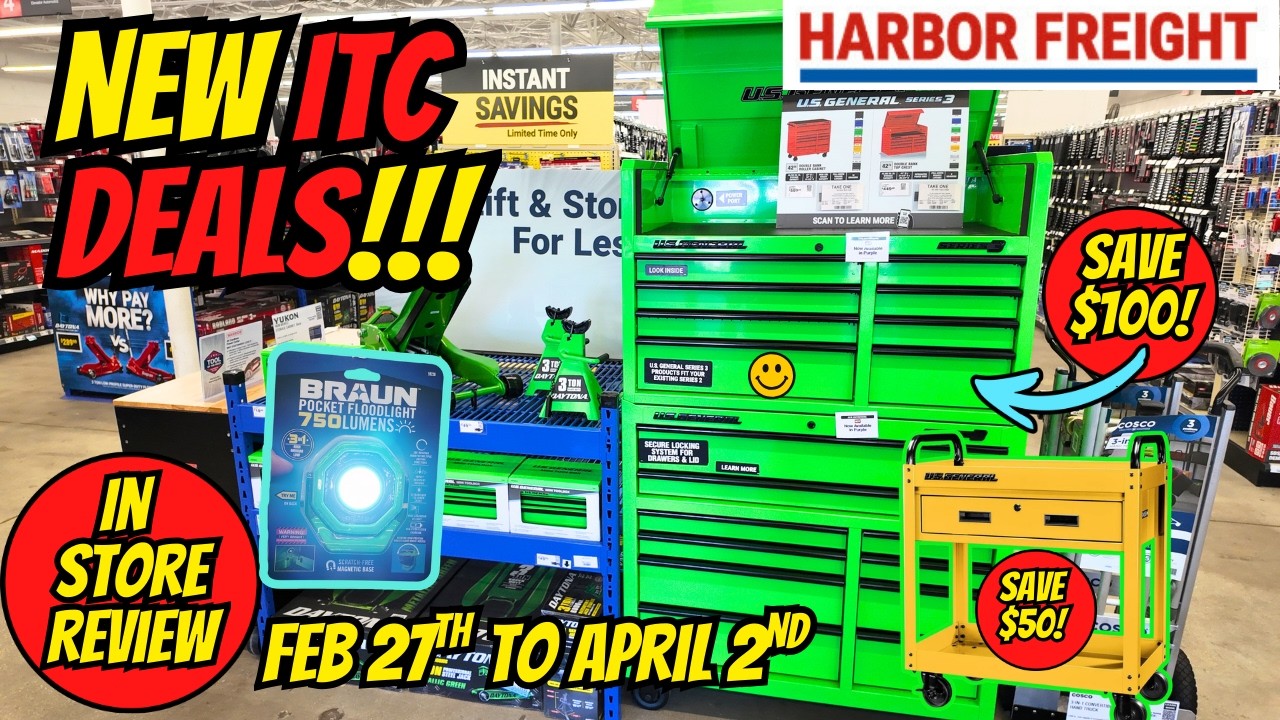HUGE Harbor Freight ITC Deals This Month! Feb 27th To April 2nd