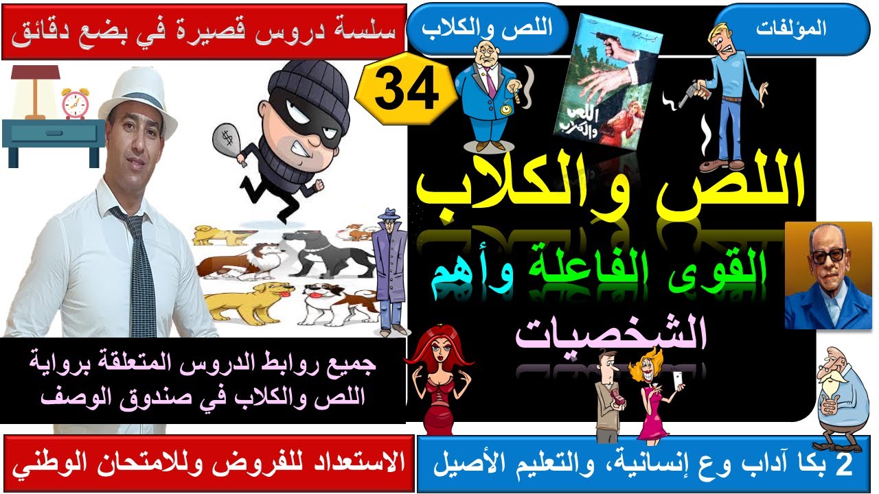 رواية اللص والكلاب: القوى الفاعلة والشخصيات