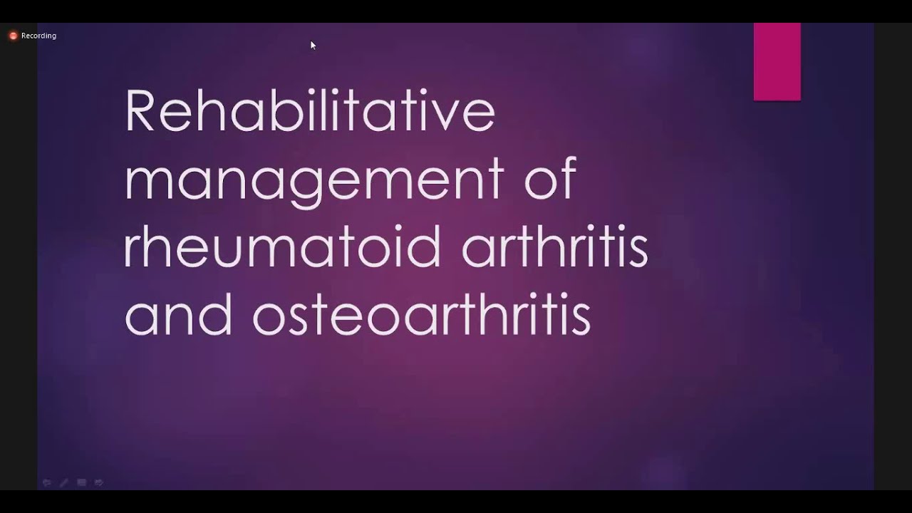 Musculoskeletal Rehabilitation |  Arthritis & Rheumatoid arthritis