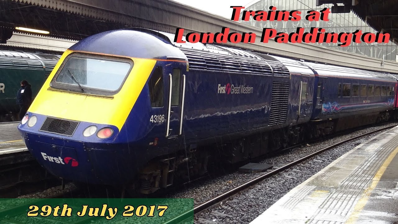 Trains at London Paddington (29th July 2017)