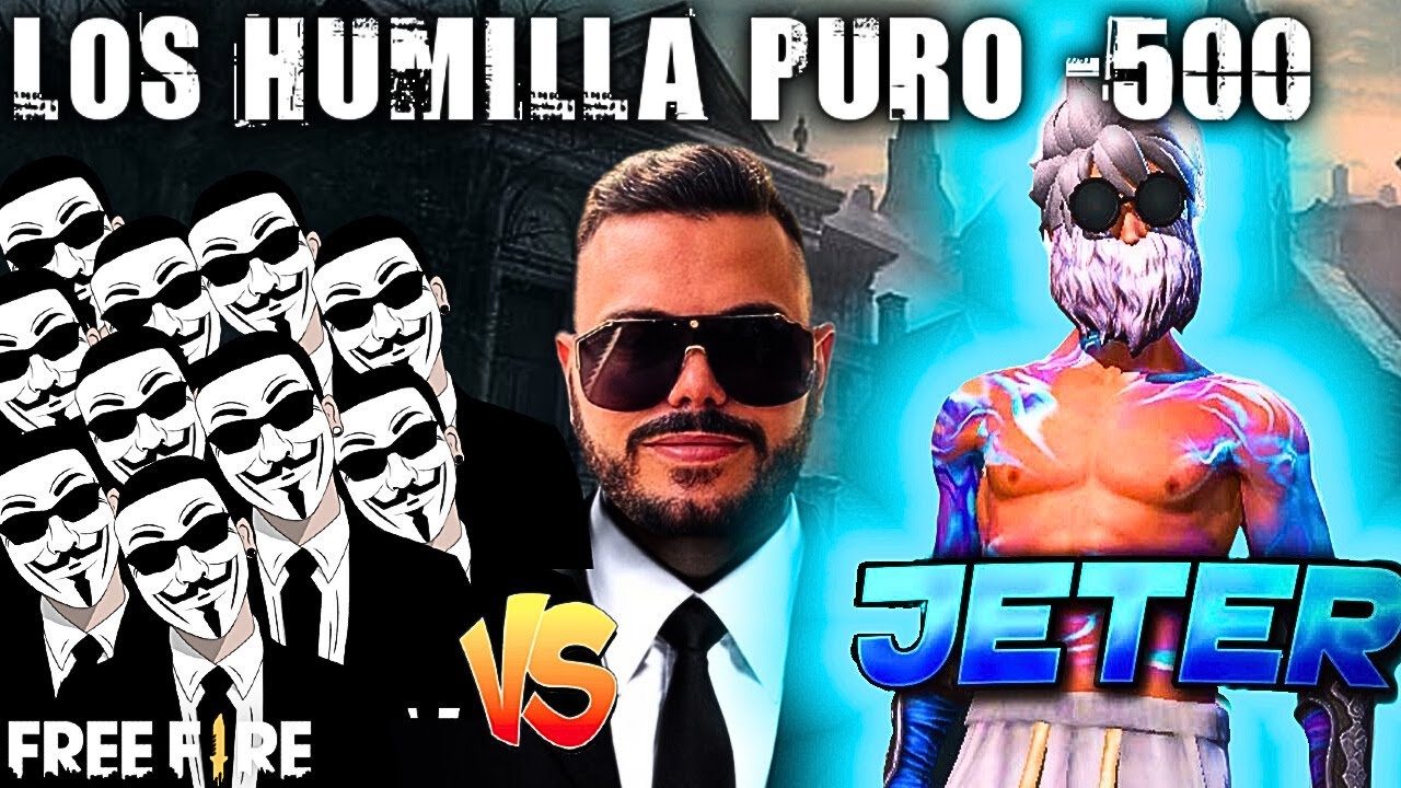 JETER FF vs 10 HACKERS👺🔱 ZELIKA TRAE A 10 ACUSADOS Y LOS ENFRENTA CON LA LEYENDA JETER FF