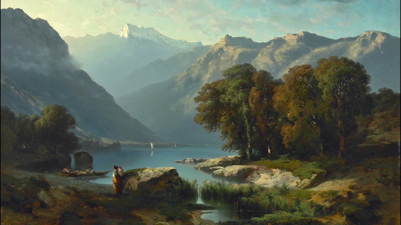 French: Vue du Lac de Gen&egrave;ve | Landscape | Vintage Art | Beautiful wallpaper | No Sound |4K