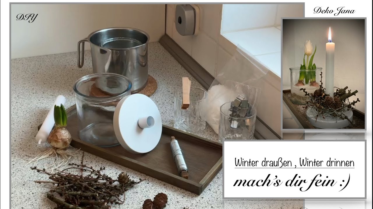 DIY: Winterdeko Idee ❄️- „Eiszeit“ - How to - Deko Jana 