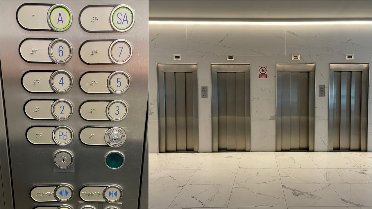 Neat Schindler Elevators @ Gran Via de les Corts Catalanes 184 - Barcelona, Spain