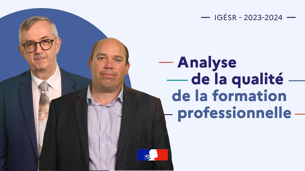 Mathieu Labbouz et Bernard Froment : Analyse de la qualité de la formation professionnelle