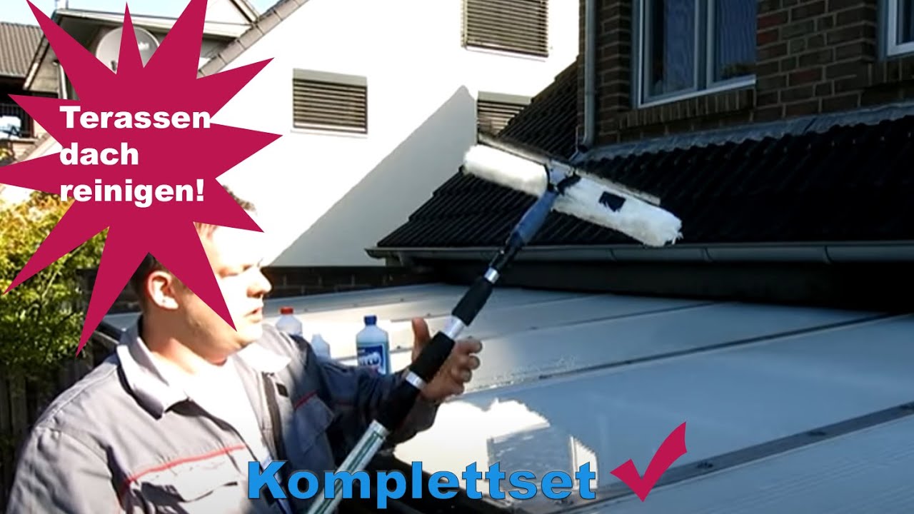 Terrassendach reinigen mit diesen Produkten
