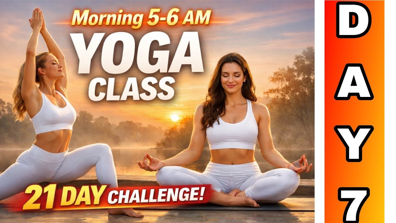DAY 7 live yoga class / 21 days challenge