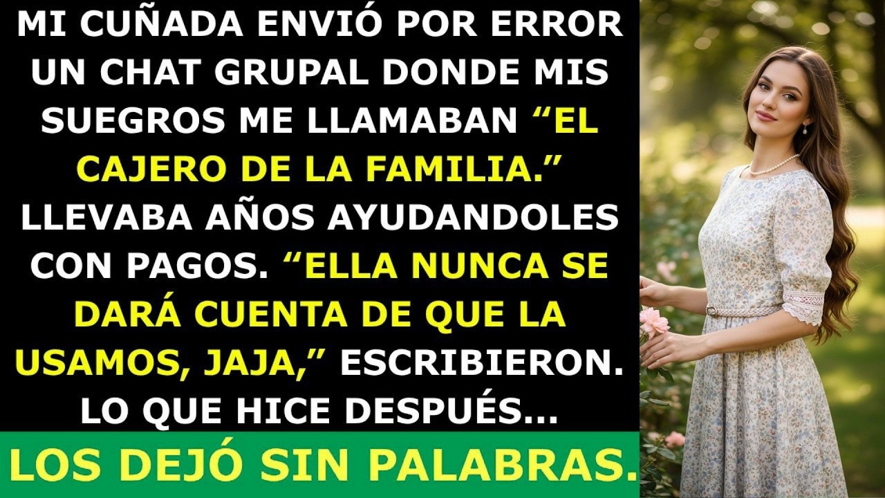 Mi Cuñada Reveló el Chat Donde Mis Suegros Me Llamaban “El Cajero de la Familia” —No Lo Vieron...🇪🇸
