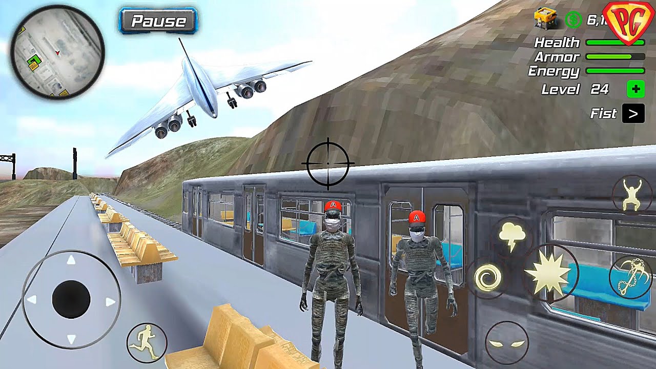 Rope Mummy Crime Simulator: Vegas Hero #51 Train