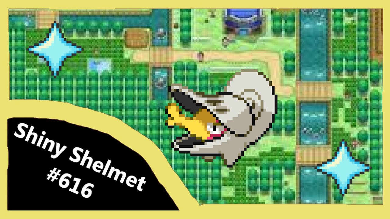 (Live) Shiny Shelmet after 6,297 Random Encounters! Unova Shiny Living Dex #616