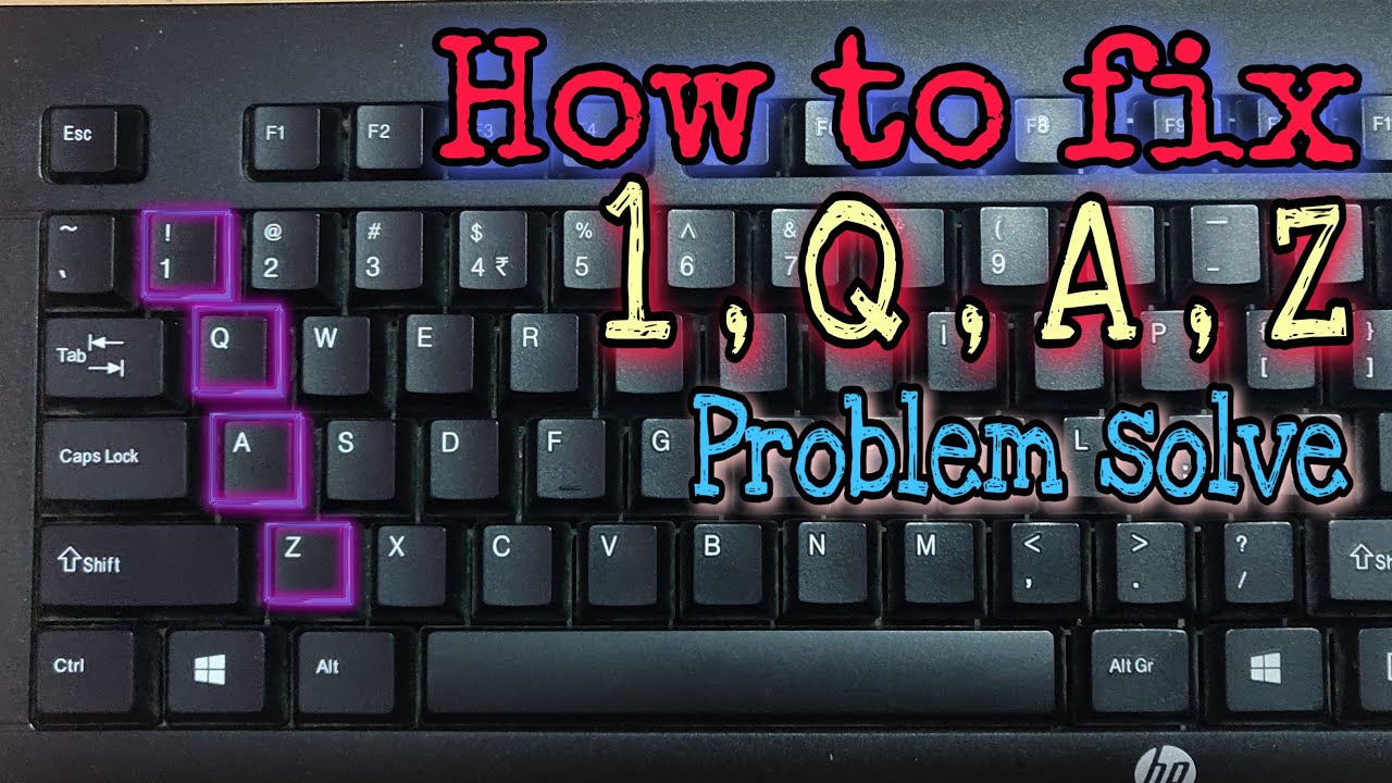 1 , Q , A , Z | keyboard keys not working | how to fix keyboard keys | technical6