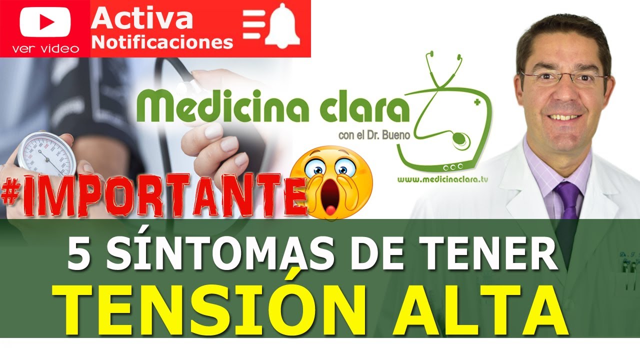 PRESION ALTA o TENSIÓN ALTA ✅ 5 SINTOMAS de HIPERTENSIÓN | Medicina Clara