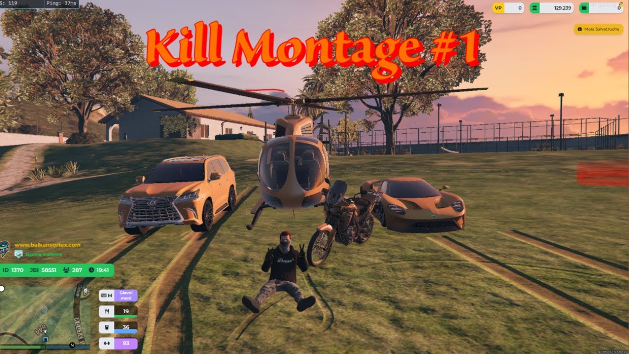 Dima | Kill Montage #1 | Balkan Vortex Roleplay