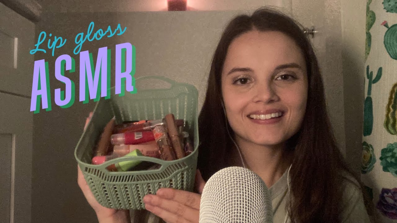 ASMR lip gloss try on haul that will make you sleepy 💋😴