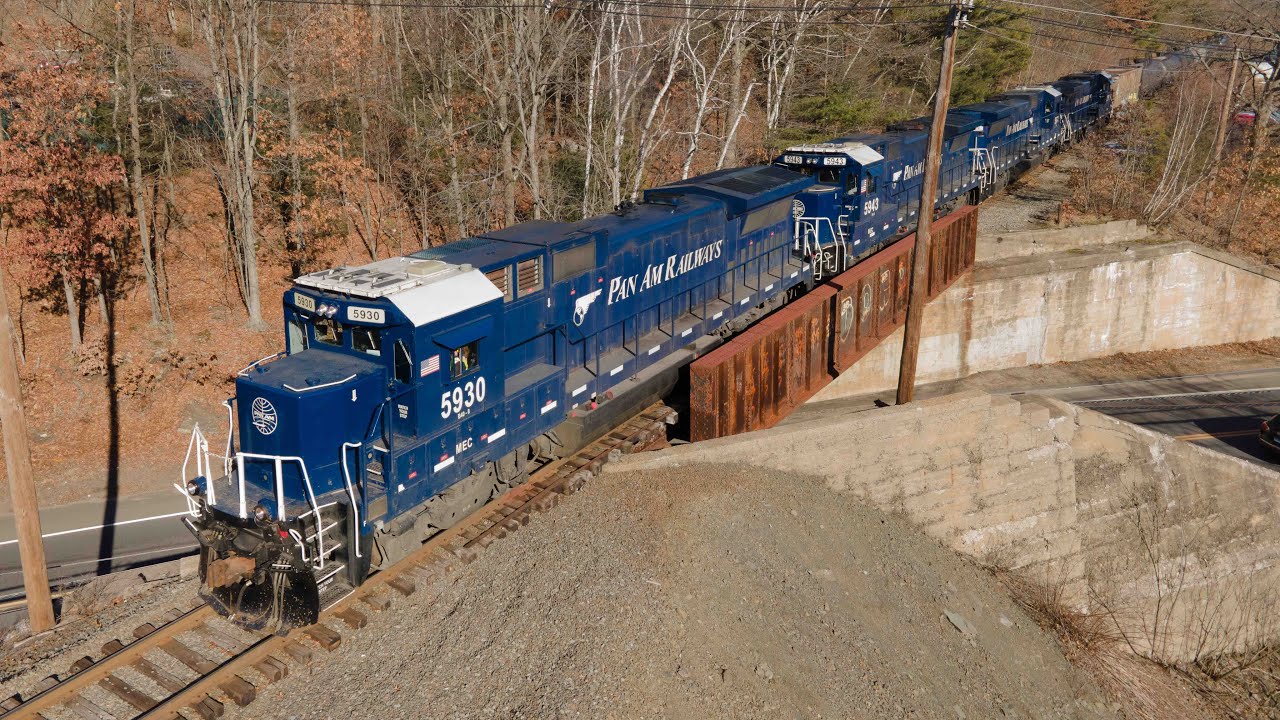 Chasing Pan Am Railways in Central CT! 01/09/2021