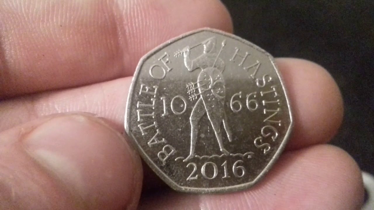 HASTINGS 50p Value 2016 Battle of Hastings 1066 50p coin worth