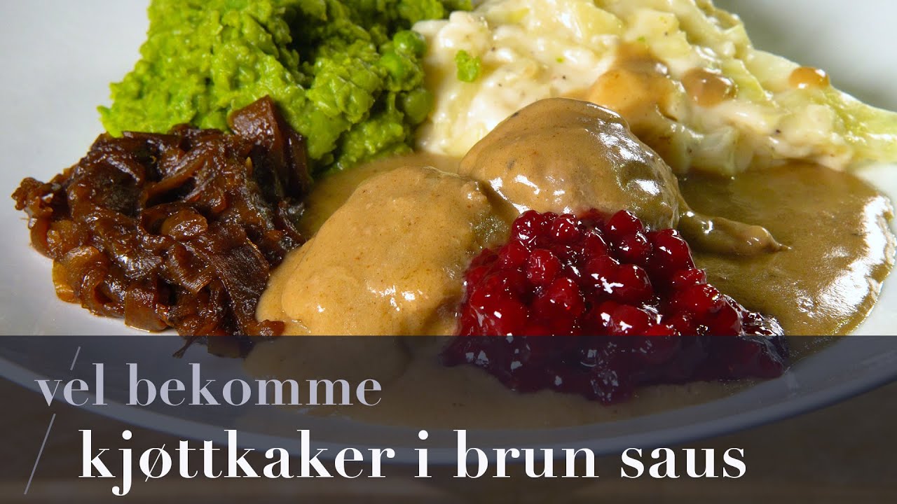 Kjøttkaker i brun saus - Vel bekomme