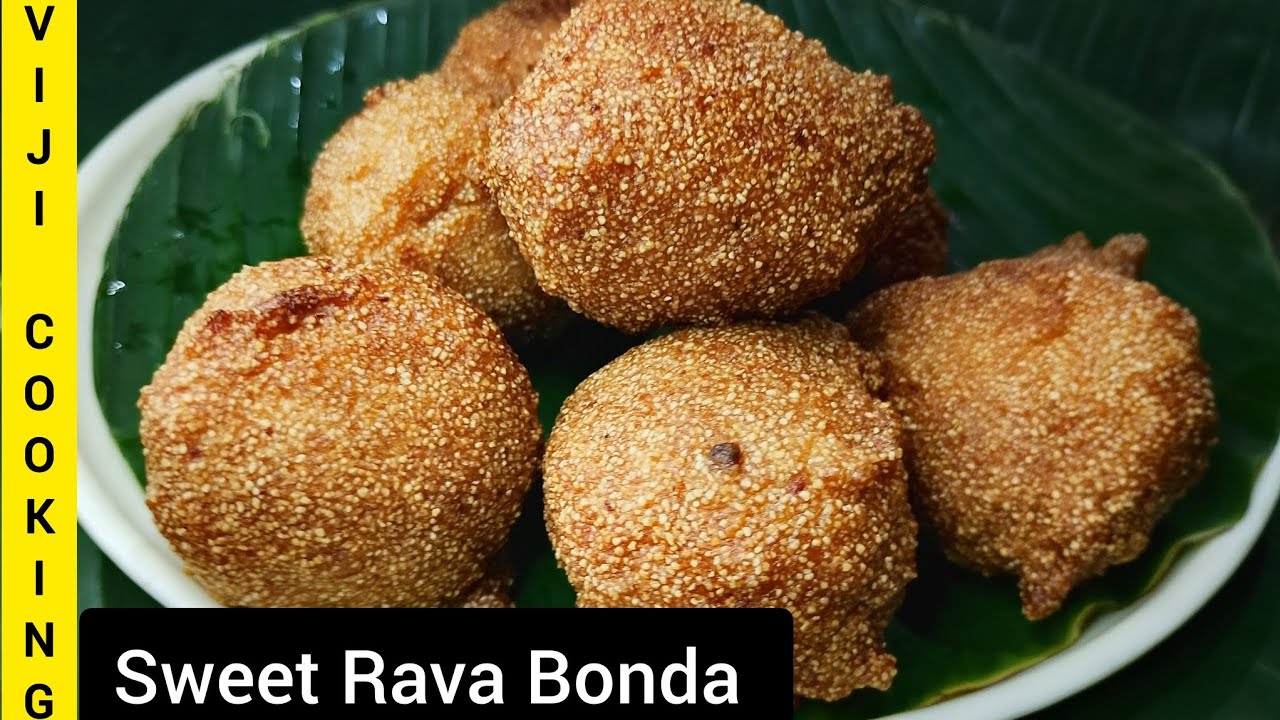 Sweet Rava Bonda Recipe| Rava Sweet Bites Recipe| Rava Bonda| Evening Snacks Recipe| Easy and Tasty 