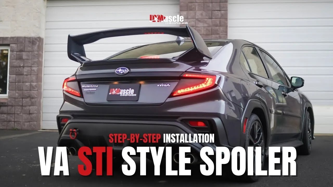 JDMuscle VA STI Style Spoiler Installation - 2022 Subaru WRX #vbwrx #wrx